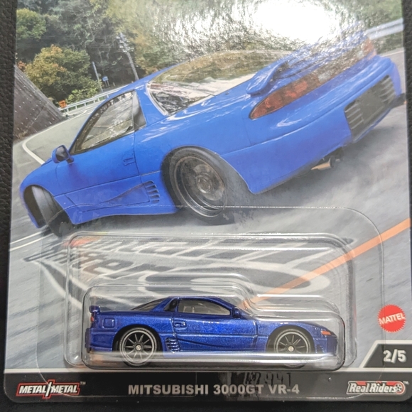 Other - Mitsubishi 3000GT VR4 Hot Wheels Premium with Real Riders REAL rubber wheels